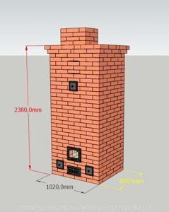 Дачная печь 4х3,5 кирпича ценой 11 тыс. руб. — КЛАДКА ПЕЧЕЙ